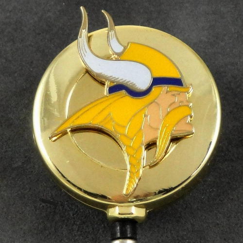 NFL Minnesota Vikings Retractable ID Badge Holder Reel eBay