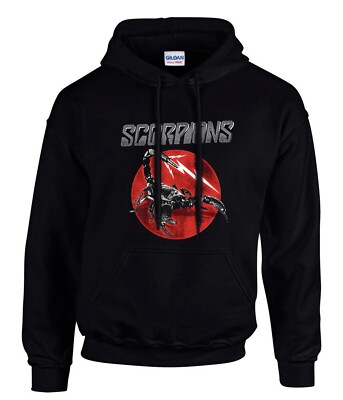 SCORPIONS Rockband Rock Music Hoodie Kapuzenpullover Schwarz-  3938 -SW