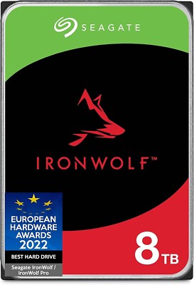 Seagate IronWolf 8TB NAS Internal Hard Drive HDD 3.5 Inch SATA