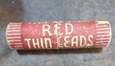 Vintage EAGLE Pencil Co. Lead HB Red T2519 Tube USA