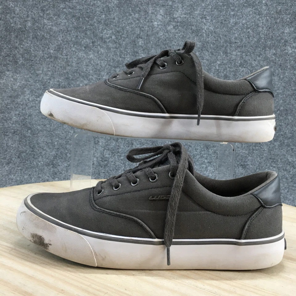 Lugz Zapatos Para Hombres 7.5 Abatibles Informales Tenis Bajos MFLIPC-0257 Gris Tela Con Cordones Foto 2 de 4