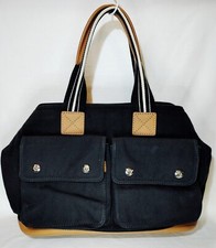 Pottery Barn Kids Diaper Baby Bag Travel Bag Tote Black EUC