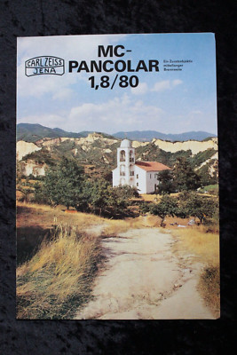 Bedienungsanleitung Werbung Carl Zeiss MC PANCOLAR 1,8/80 (S02)
