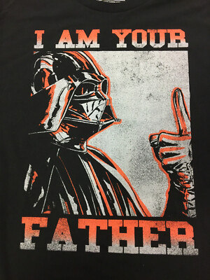 Star Wars Darth Vader I Am Your Father Black T-Shirt Large | eBay