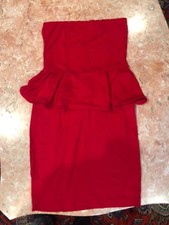 Red Strapless MANGO DRESS SIZE 8