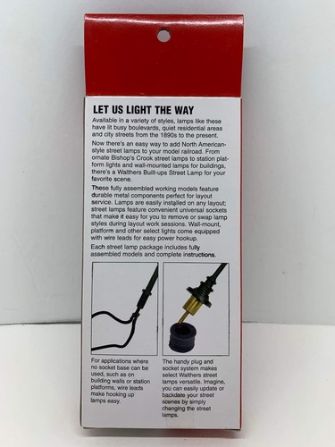 Walthers Cornerstone Lamps Built-Ups No.933-1096 Modern Street Light HO Scale - Picture 2 of 5
