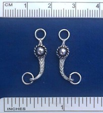 RDLC Traditional 1:9 Scale FANCY WESTERN BIT w/ Antiqued Large Bead Rope Conchos
