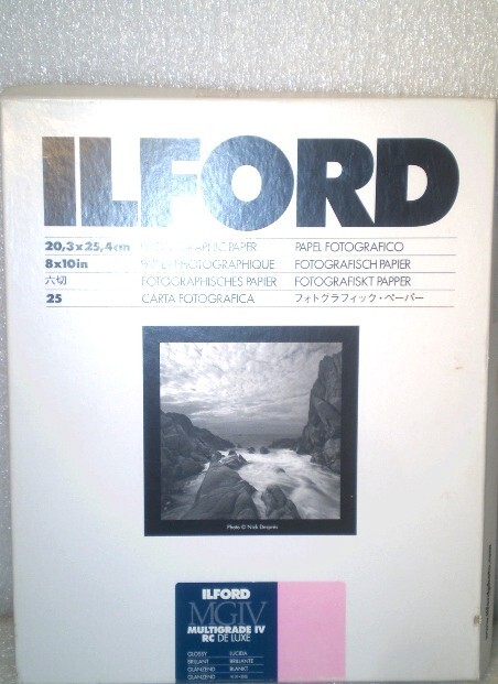 Ilford MGIV Multigrade IV RC DeLuxe Glossy Photo Paper 8x10 Opened, 21 sheets