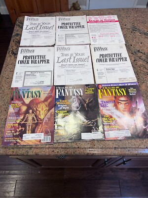 Lot Of (9) Realms Of Fantasy Magazines  Various years see photos