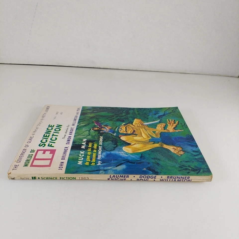 Worlds of IF Science Fiction Nov 1963 Damon Knight, John Brunner, Keith Laumer  - Image 2 of 4