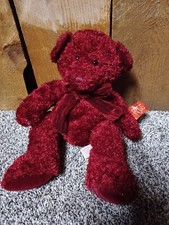 Rosetta Sparkle Red Bears From The Past Russ Berrie Teddy Bear 4917 14 Xmas
