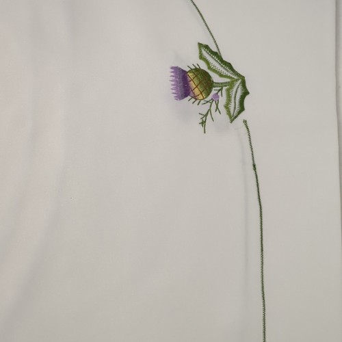 Mantel 54x72 pulgadas ovalado púrpura/cardo verde recortado - Imagen 4 de 7