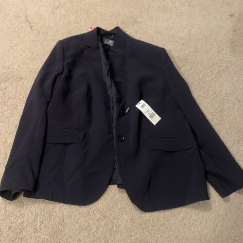 Black Label Basler Womens Sydney Suit Jacket Blazer Black Stretch 50 New $495 .’