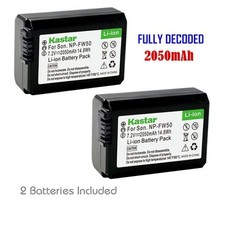 FW50 Battery for Sony Cyber-shot DSC-RX10 NEX-3, 3N, 5, 5N, 5R, 5T, 6, 7, C3, F3