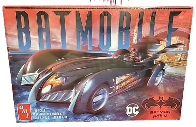 Amt Robin Model NEW SEALED Batmobile Batman & Robin 97' Movie 1/25 Scale Model Skill ...