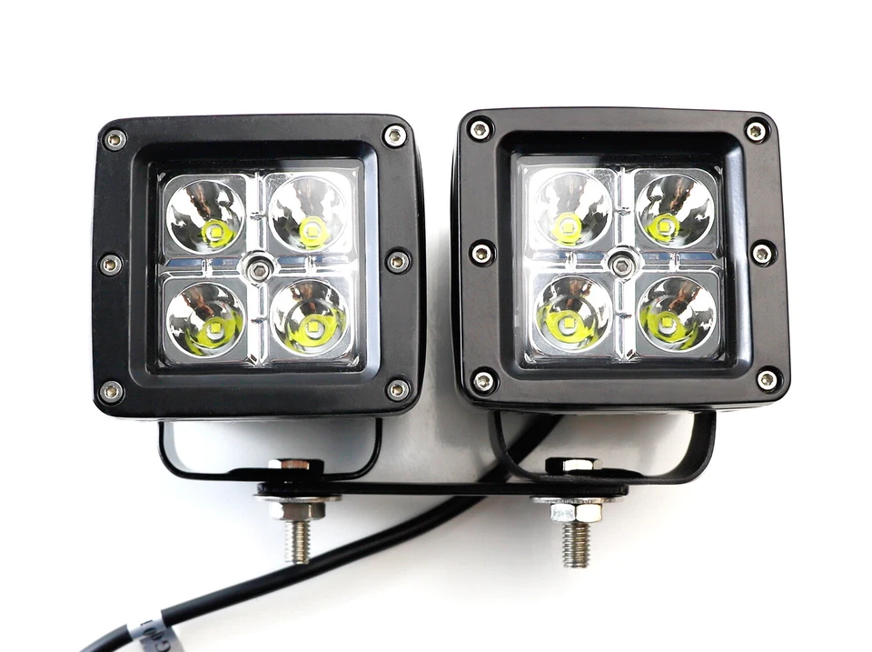 Double Ditch Light Extension Mounting Brackets w/Dual DTP Connector Splitters - Image 3 of 4