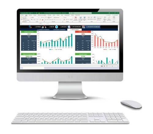 KPI Management Dashboard in Excel | KPI Dashboard Excel Template - 第 4/6 張圖片