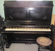 Antique STEINWAY & SONS Tall UPRIGHT Piano NE...