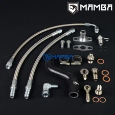 Turbo Oil & Water Line For BMW N55 335i 535i w/ Garrett GT30R GT35R Ball Bearing