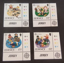 Jersey 1989 Europa Childrens Toys and games SG496/9 MNH UM unmounted mint