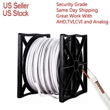 RG59 WHITE 500FT BULK SIAMESE CABLE 20AWG+18/2 CCTV SECURITY CAMERA WIRE