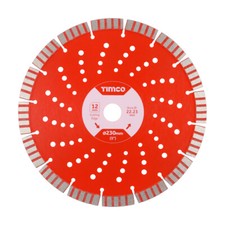 Timco Premium Diamond Blade Cut Edge Concrete Brick Turbo Segments Various Sizes