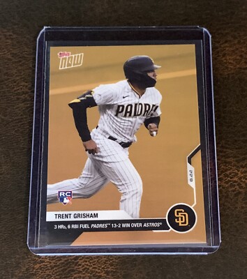 2020 TOPPS NOW #ODB-2 TRENT GRISHAM ROAD TO OPENING DAY BONUS CARD - 3 HR GAME