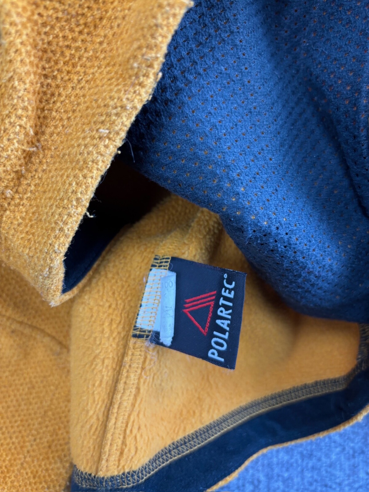 Arc'Teryx Strato Polartec Giacca Uomo Grande Giallo Pile Full Zip Finto Collo