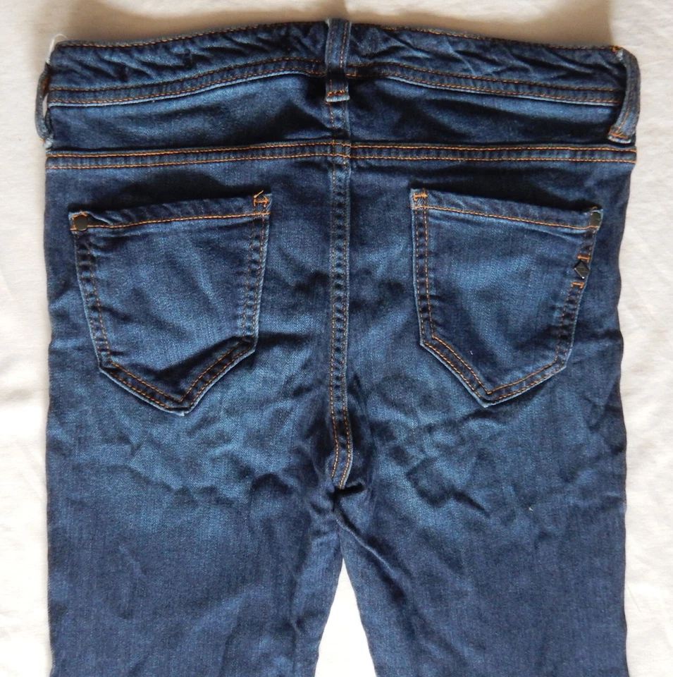 Pantalones de mezclilla azules Genetic - 26 cintura pequeña The Riley Flair pantalones de pierna Foto 4 de 4