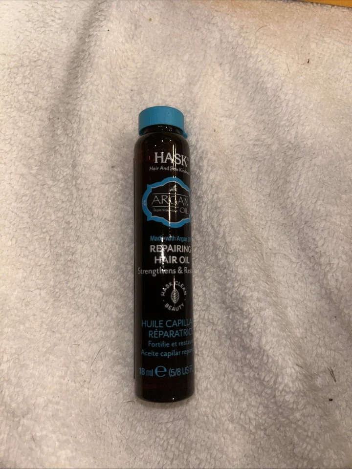 Lote 6 Hask Aceite de Argán Reparador Brillo Aceite Cabello 5/8 Onzas Líquidas Foto 2 de 2