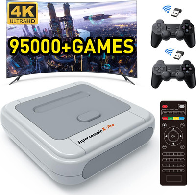 Retro Game Console,Super Console X PRO Emulator Console with 95000+ Video Games,