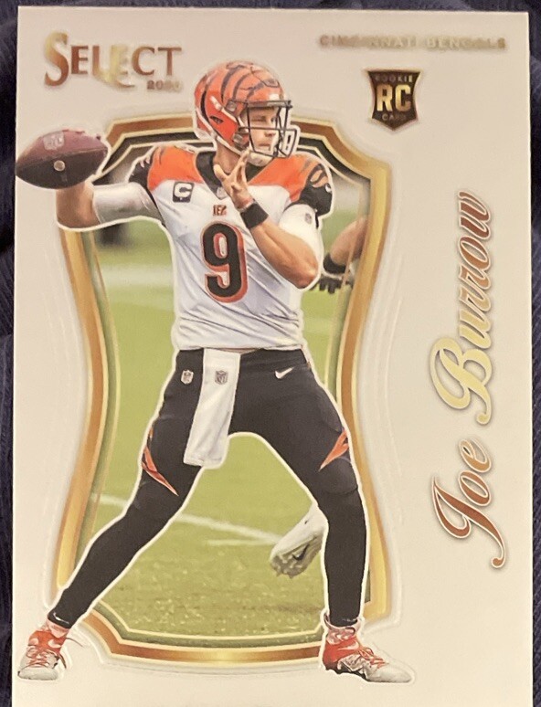 2020 Panini Select Joe Burrow RC SELECT CERTIFIED Rookie #SCR-1 Bengals!