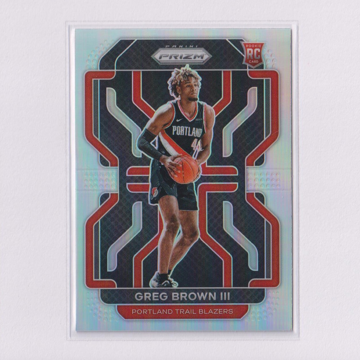 2021-22 Panini Prizm Silver Prizms #291 Greg Brown III RC Rookie (A)