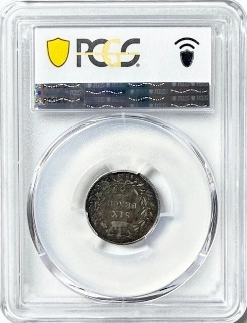 GREAT BRITAIN - William IIII  - Silver Sixpence - 1834 - PCGS VF-35! - Image 2 of 2