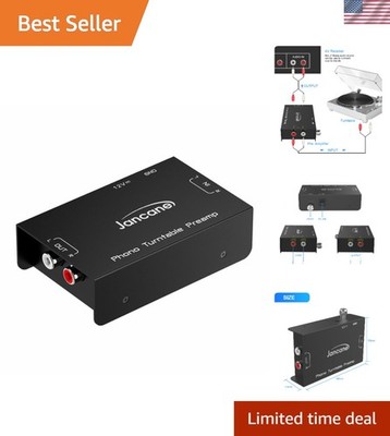 State-of-the-Art Low Noise Turntable Preamp - Metal Design for Vinyl Lovers