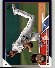 2023 Topps Update Sam Hentges Royal Blue #US327 Cleveland Guardians