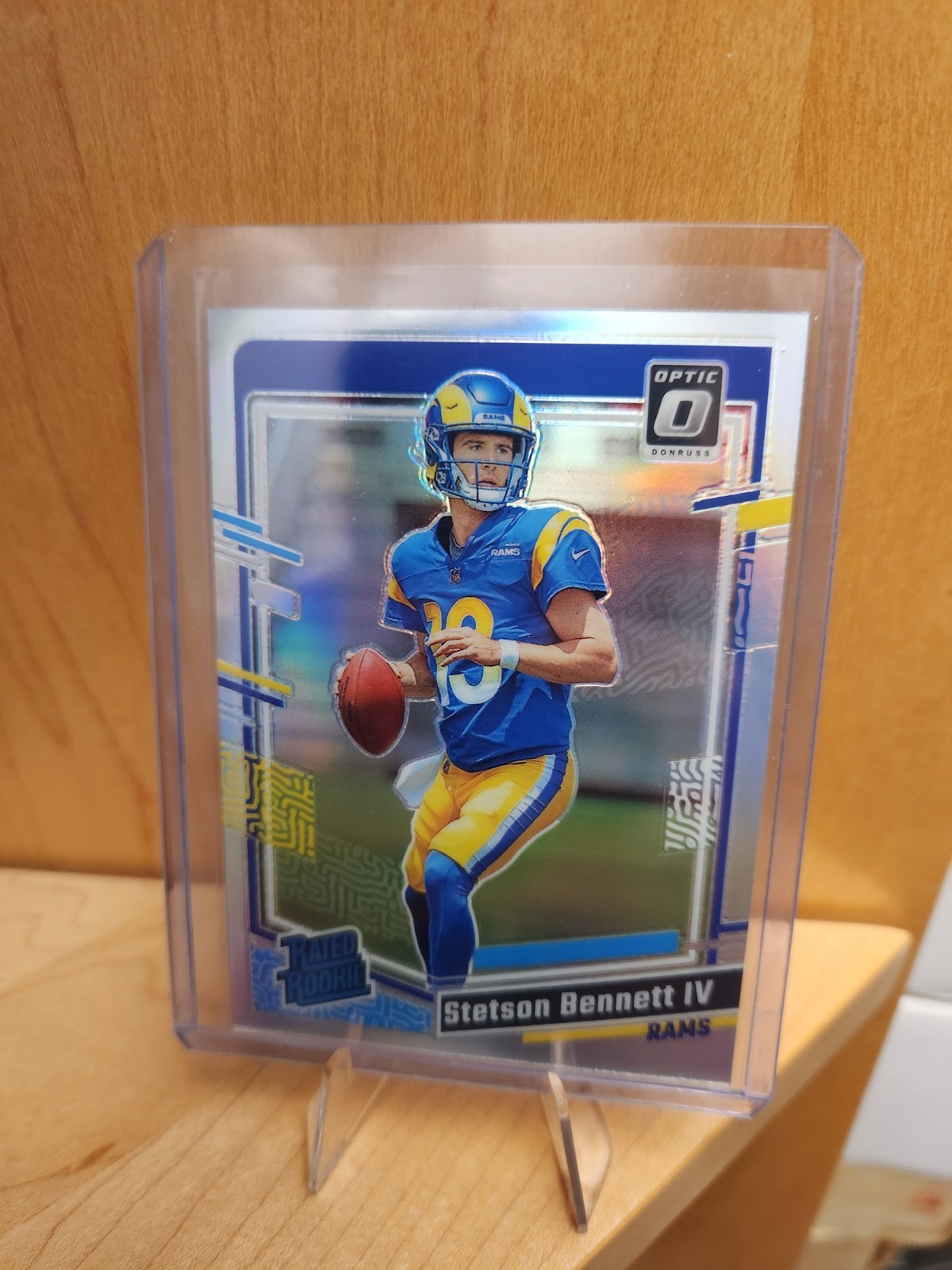 Stetson Bennett IV #267 2023 Donruss Optic Holo Prizm Rated Rookie Vikings