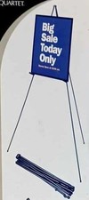 Quartet Instant Display Easel Model 29E Black   64  Folding Steel Easel