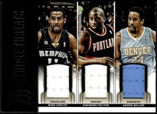 2012-13 Panini Threads 24 Mike Conley / Felton / Miller Triple Threats Jersey E1