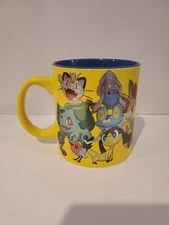 Pokemon Group Foil Just Funky Coffee Mug 2014 Nintendo Creatures