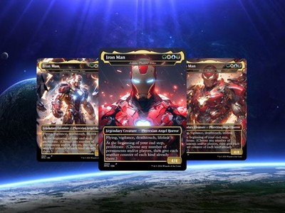 Custom MTG Commander   Marvel Heroic 100 Cards Full Art + Bonus With Box