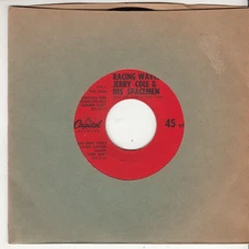 JERRY COLE & HIS SPACEMEN - RACING WAVES/MOVIN SURF - PROMO 45 - GREAT SHAPE