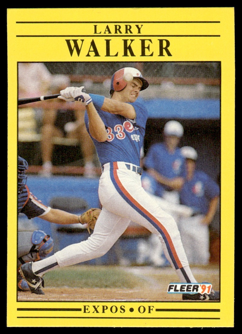 1991 Fleer Larry Walker #250