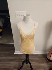 Victoria Secret Vintage Gold Shimmer Sheer Bodysuit Size 36C RARE