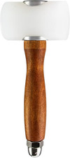 Leather Carving Hammer Mallet Nylon T Head Wood Handle Leathercraft Tool 7.5inHD