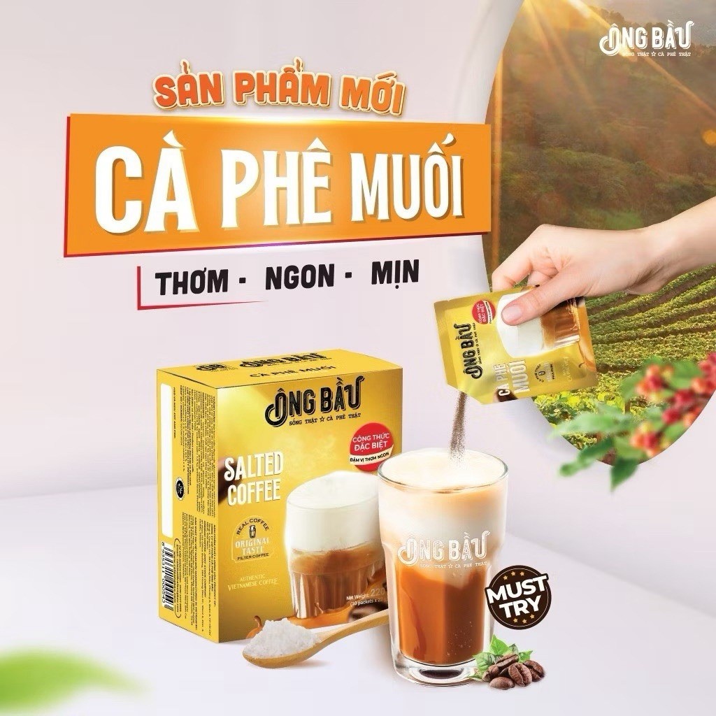 Cafe Muoi Ong Bau- 220g Box, (10 packs)