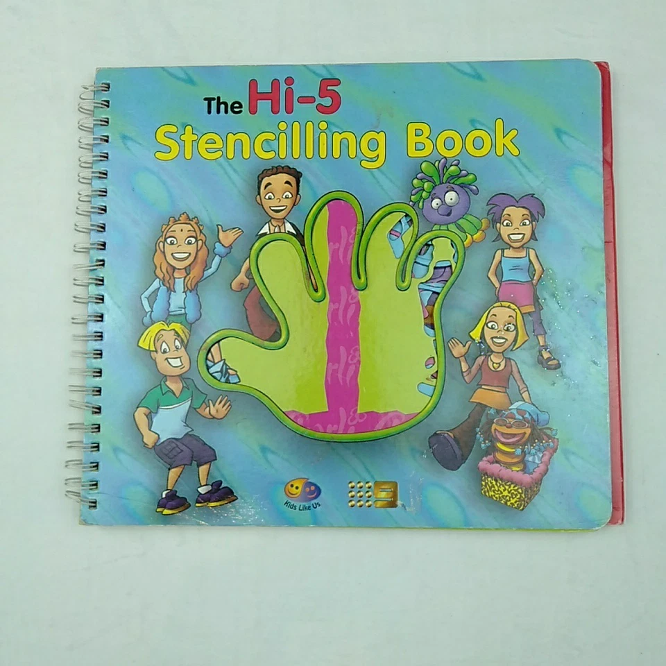 Hi-5 Stencilling Book Groovy Lift-the-Flap Adventure Sharing Stories Lot Bundle - image 2 of 4