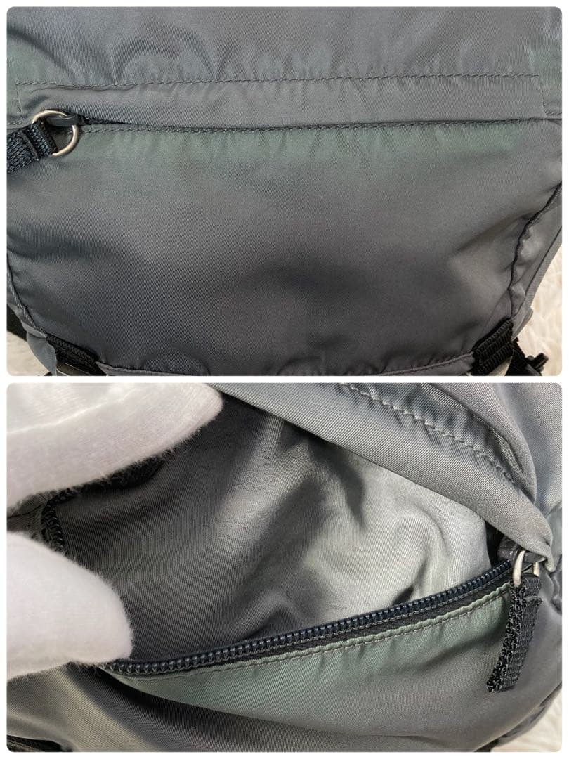 Prada Testo Nylon Drawstring Triangle Logo Backpa… - image 9