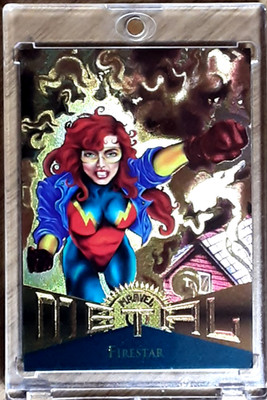 1995 Fleer Marvel Metal Card 63 FIRESTAR.