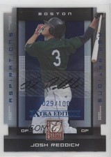 2008 Donruss Elite Extra Edition Aspirations Die-Cut /100 Josh Reddick Auto r9d